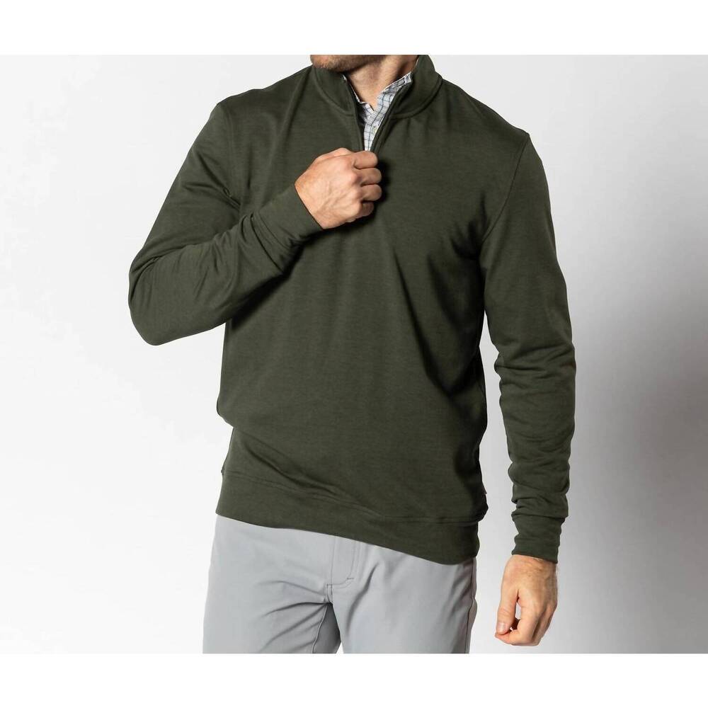 NEW DUCK HEAD dunmore 1/4 zip pullover in olive